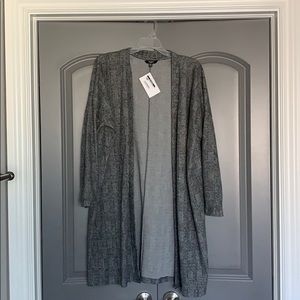NWT Grey Plaid Cardigan